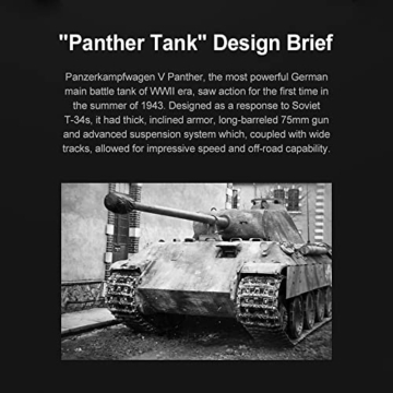 CADA Master C61073W Panther Panzer klemmbausteine, CADA Technik Auto Fernsteuerung mit Motor, (Designer：Maciej Szymanski) MOC Tracked Tank Modell - 3