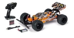 Carson 500404237 - 1:10 FE Speed Warrior 2.4G 100%RTR orange - Ferngesteuertes Auto, RC Buggy, inkl. Batterien und Fernsteuerung, Offroad Buggy - 1