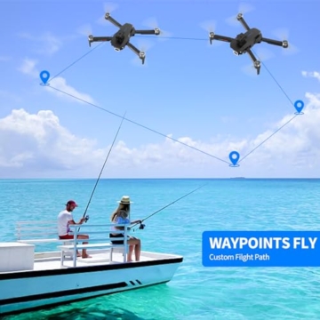 Drohne mit Kamera HD 4K,RC Faltbare FPV WiFi Live Übertragung Drohne für Kinder Anfänger,2 Akku Lange Flugzeit,Headless Modus,Flugbahnflug,Hindernisvermeidung,One Key Start/Landen,Headless Modus - 5