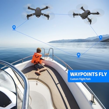 Drohne mit Kamera HD 4K,RC Faltbare FPV WiFi Live Übertragung Drohne für Kinder Anfänger,2 Akku Lange Flugzeit,Headless Modus,Flugbahnflug,Hindernisvermeidung,One Key Start/Landen,Headless Modus - 5
