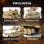HOGOKIDS Technik Ferngesteuert Panzer Spielzeug für Kinder - 993 Teiles 3 Kanäle WW2 1:32 Tiger Tank Militär mit App Fernbedienung Dual Control Bauspielzeug Geschenke für 8 9 10+ Jahren Jungen Mädchen - 6