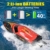Hosim Brushless ferngesteuertes Boot 35+ KM/H, High Speed RC Schiff mit LED Beleuchtung, Rennboot mit 2 wiederaufladbaren Batterien Spielzeug Geschenk für Kinder und Erwachsene (Rot) - 2