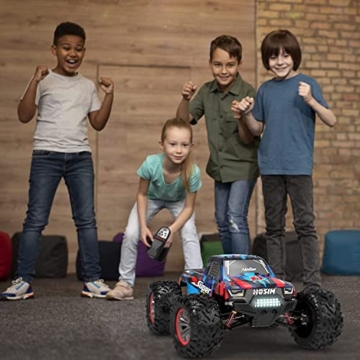 Hosim RC Auto, 1:10 Brushless Ferngesteueres Auto 68+ km/h, RC Drift Car 4WD mit 2 Akkus, Offroad Elektronische Spielzeug für Kinder und Erwachsene (X08) - 8