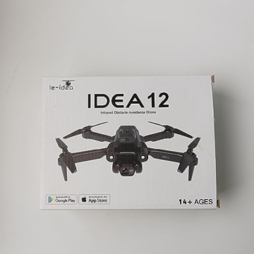 IDEA12 Drohne mit 2 Kamera Drohnen mit Aktiven Hindernisvermeidung Drone Kamera Elektrisch Verstellbarer RC Drones WiFi FPV Übertragung Quadcopter für Erwachsene und Kinder Dual Kameras 2 Batterien - 8