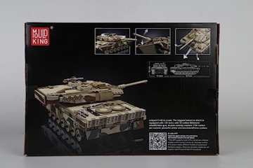 Mould King 20020 Technik Panzer Bausteine Modell, Ferngesteuert Tank für Erwachsene und Kinder, Panzer Spielzeug Bausatz mit Fernbedienung und App Dual Control - 8
