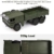 OnundOn RC LKW Ferngesteuert 1:16 Fernbedienung Auto Modell Militär Spielzeug RC Army Truck 2,4G 6WD Q64 Simulation Transporter Ferngesteuerter LKW LASTWAGEN Grün - 4
