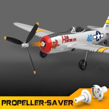 P47 RC Flugzeug,2.4G 4 Kanal Thunderbolt Fighter Ferngesteuertes Flugzeug Kunstflugzeug Modell Spielzeug mit Gyro System für Anfänger Kinder Erwachsene - 7