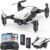SIMREX X300C Mini Drohne mit Kamera 720P HD FPV, RC Quadcopter faltbar, Höhenhaltung, 3D-Flip, Headless-Modus, Schwerkraftkontrolle und 2 Batterien, Geschenke für Kinder, Erwachsene, Anfänger, Weiß - 1