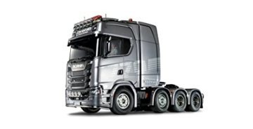 Tamiya 56371 1:14 RC Scania 770S 8x4/4 - Bausatz zum Zusammenbauen, RC Truck, fernsteuerbarer, Lastwagen, LKW, Konstruktionsspielzeug, Modellbau, Basteln, Unlackiert - 3