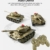 WEECOC RC Panzer Militär LKW Fahrzeuge RC Auto 2,4 GHz Funkgesteuertes Militär-Kampfpanzer Spielzeug 270 ° drehbar, realistische Klänge, tolles Geschenk für Kinder und Jungen (grün) - 4