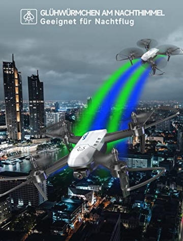 Wipkviey T6 Drohne mit kamera 1080p hd, WiFi FPV drone für Anfänger, RC Quadcopter mit 2 Batterien, Schwerkraft Sensor, Flip mode, Abflug/Landung mit einer Taste, One Taste Ruckkehr, Headless Mode - 7