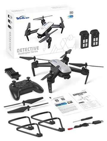 Wipkviey T6 Drohne mit kamera 1080p hd, WiFi FPV drone für Anfänger, RC Quadcopter mit 2 Batterien, Schwerkraft Sensor, Flip mode, Abflug/Landung mit einer Taste, One Taste Ruckkehr, Headless Mode - 9