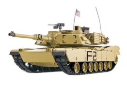 RC Panzer "M1A2 Abrams" 1:16 Heng Long -Rauch&Sound, Stahlgetriebe, Metallketten